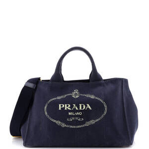 Prada Canapa Convertible Tote Canvas #259402P96B